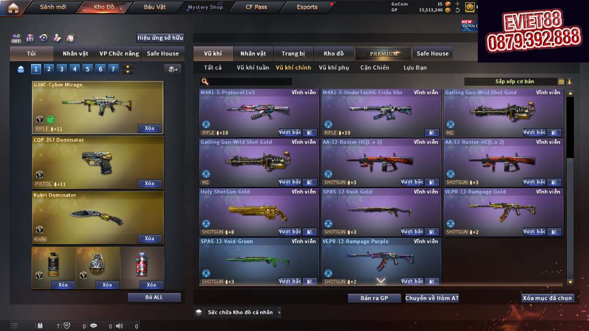 shop acc cf uy tin gia re